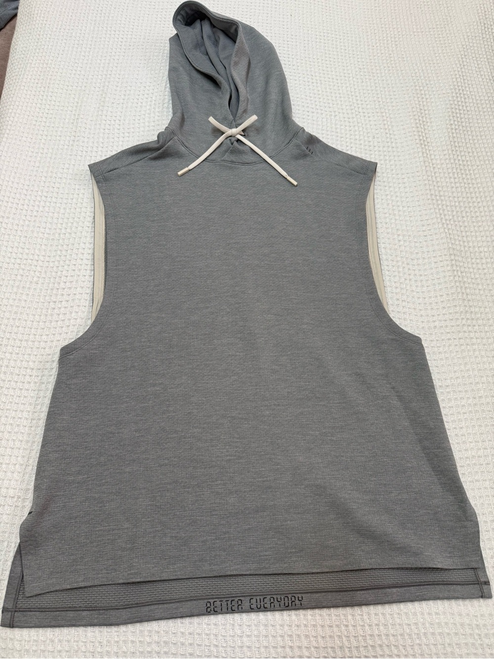 Lululemon sleeveless hoodie men’s gray sleeveless breaking bounds top